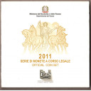 2011 - Divisionale I.P.Z.S. 10 Valori Con Moneta Argento 5 € 150° anniversario della Unità d'Italia
